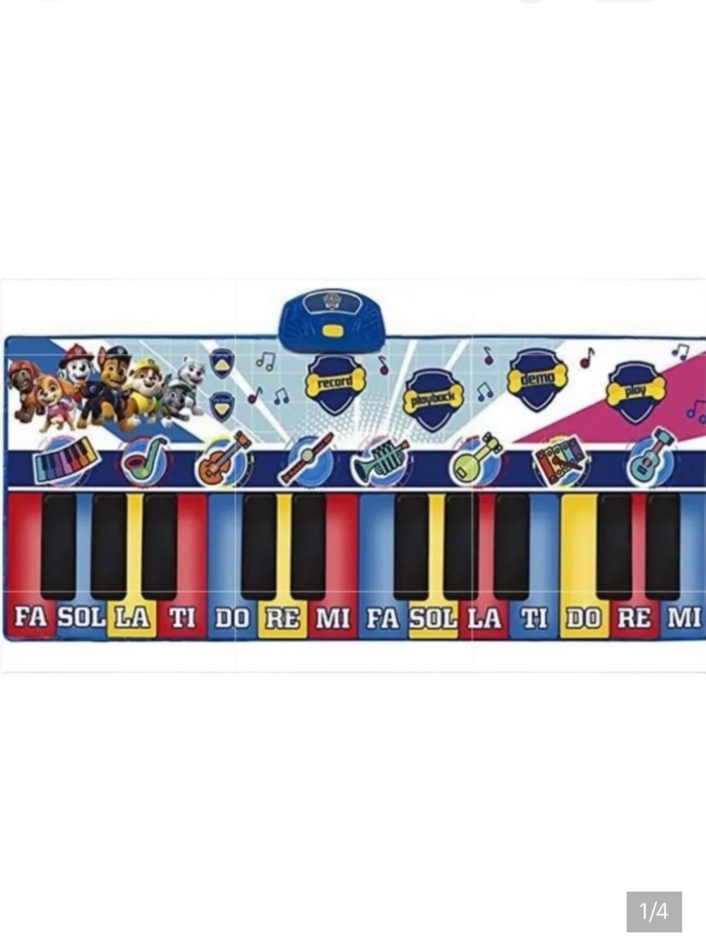 Paw Patrol Giant Musical 70” Piano Mat